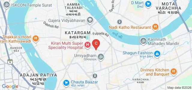Sheth CD Barfiwala College of Commerce, Surat Map