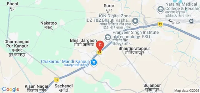 PSIT College of Higher Education, Kanpur Map