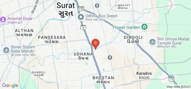 Vimal Tormal Poddar Commerce College, Surat Map