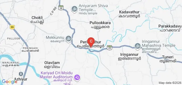 MECF College of Teacher Education, Peringathur Map