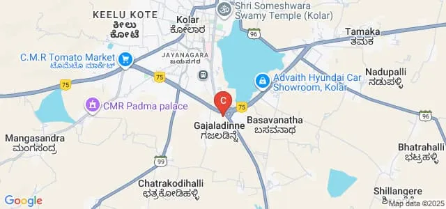 Sri Channegowda College of Nursing, Kolar Map