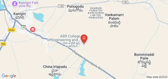 ABR College of Engineering and Technology, Prakasam Map
