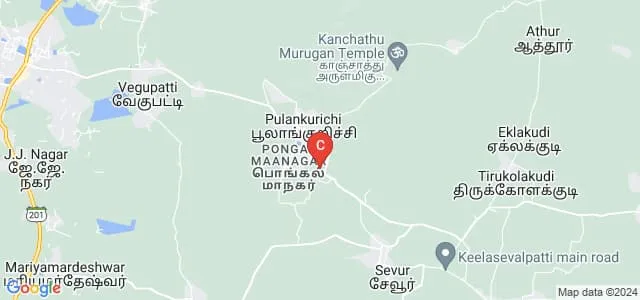 VSS Government Arts College, Poolankurichi Map