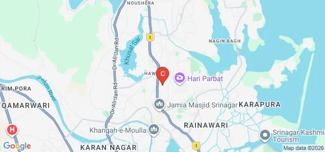 Islamia College of Science and Commerce, Srinagar Map