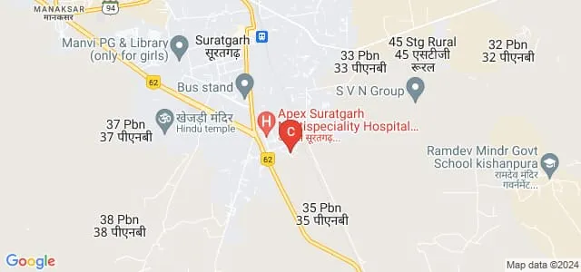 Tagore Women's B Ed College, Sri Ganganagar Map