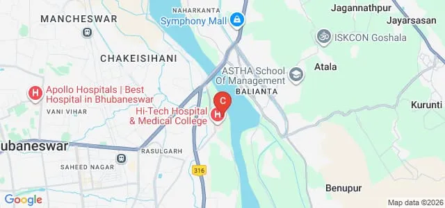 Hi Tech College of Nursing, Bhubaneswar Map