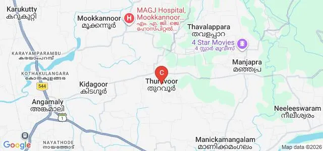 Sree Sankaracharya Sanskrit University, Regional Centre, Thuravoor Map