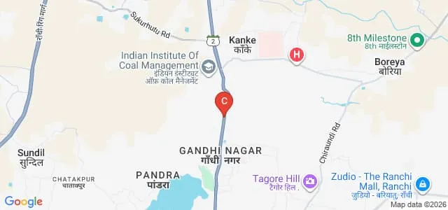 Central Institute of Psychiatry, Ranchi Map