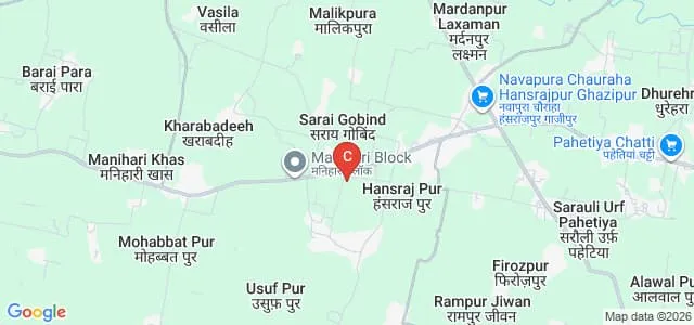 Khaki Baba Siddharth Mahavidyalaya, Ghazipur Map