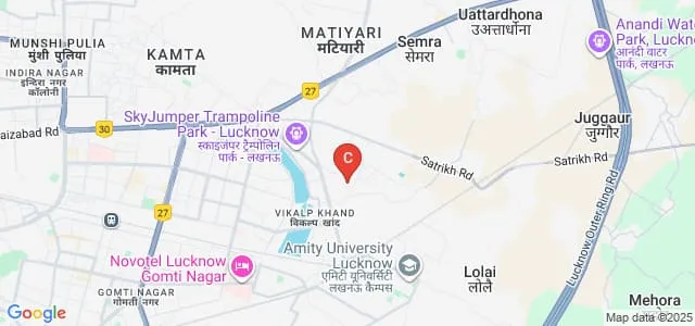 Narvadeshwar Vidhi Mahavidyalaya, Lucknow Map