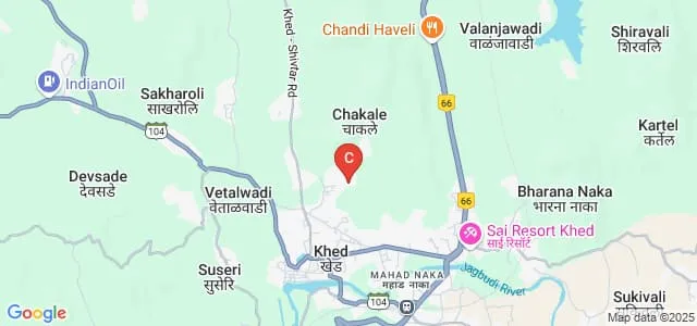 Shrimati Indira Mahadev Beharay College of Arts Shriman Chandulal Sheth College of Commerce and Shrimati Shobhanatai Chandulal Sheth College of Science, Khed Map