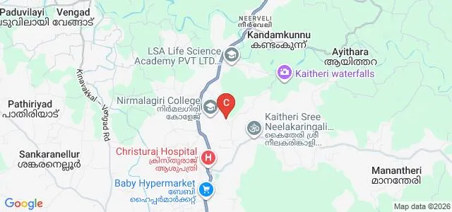 Nirmalagiri College, Kannur Map