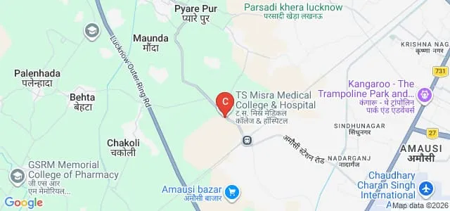 TS Misra Medical College and Hospital, Lucknow Map
