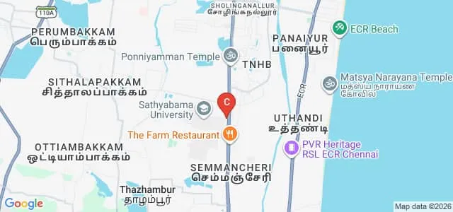 Centre for Distance and Online Education, Sathyabama Institute of Science and Technology Map