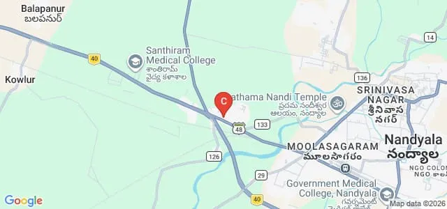 ZOHAR's College of Education, Nandyal Map