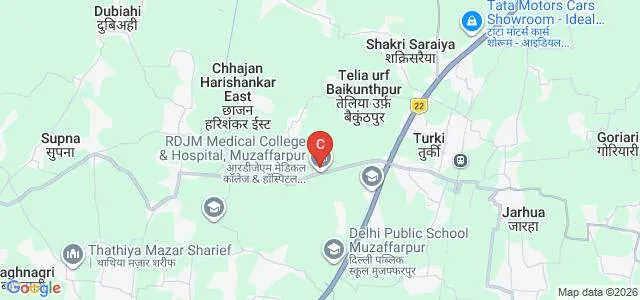 Radha Devi Jageshwari Memorial Medical College and Hospital, Muzaffarpur Map
