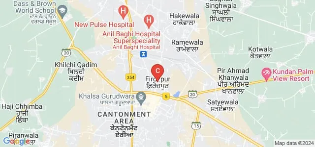 District Institute of Education and Training, Ferozepur Map