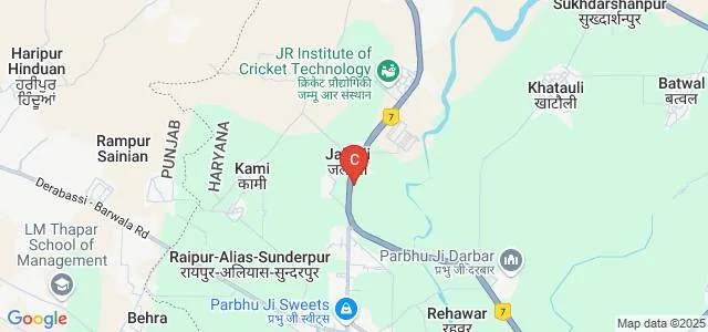BRS Dental College and General Hospital, Panchkula Map
