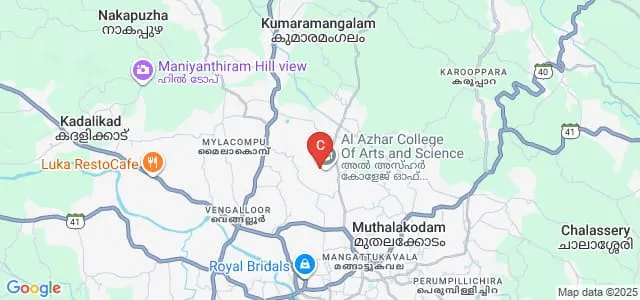 Al Azhar Polytechnic College, Thodupuzha Map