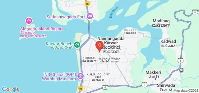 Shivaji Arts Commerce and BCA College, Karwar Map