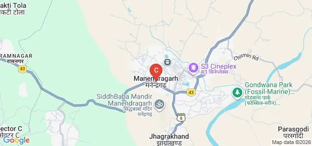 KB Patel College of Education, Manendragarh Map