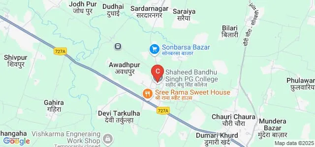 Shaheed Bandhu Singh Degree College, Gorakhpur Map