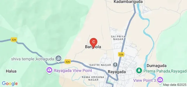Gandhi Institute of Advanced Computer and Research, Rayagada Map