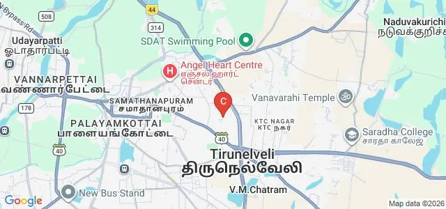 Sadakathullah Appa College, Tirunelveli Map