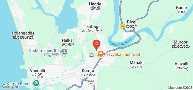 Dr AV Baliga College of Commerce and Business Administration, Kumta Map