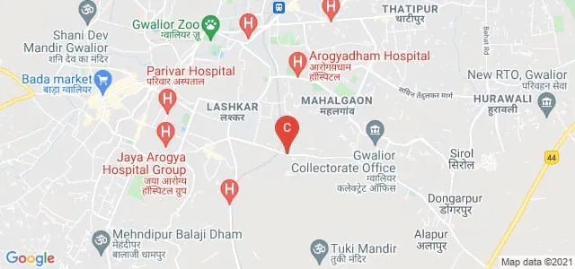 Cancer Hospital and Research Institute, Gwalior Map