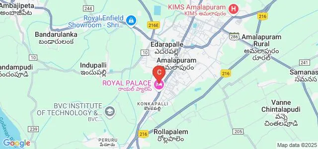 Sree Konaseema Bhanoji Ramars Post Graduate College, Amalapuram Map