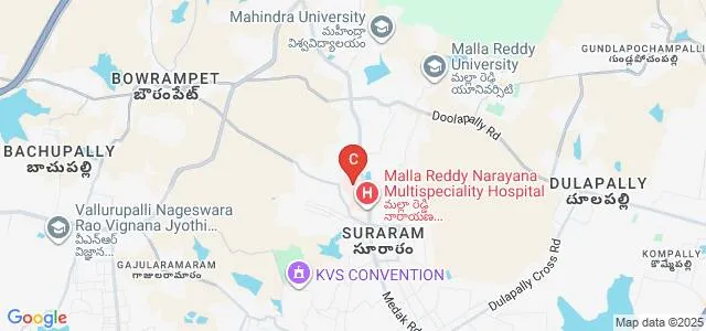 Malla Reddy Institute of Dental Sciences, Hyderabad Map
