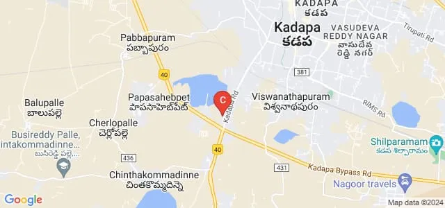 Sri Vikasa Institute of Medical Sciences College of B Sc MLT, Kadapa Map