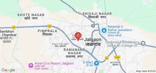 Arunodaya Dnyan Prasarak Mandal's Women's College of Arts Commerce and Home Science, Jalgaon Map