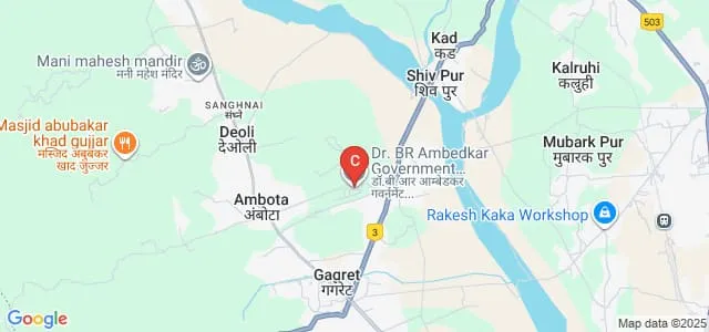 Dr BR Ambedkar Government Polytechnic, Una Map