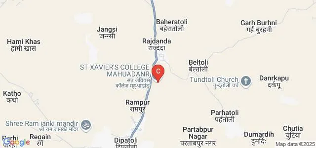 St Xavier's College, Mahuadanr Map