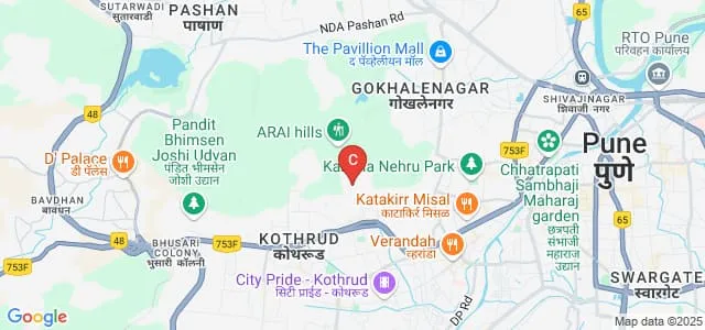 MAEER's MIT School of Education and Research, Pune Map