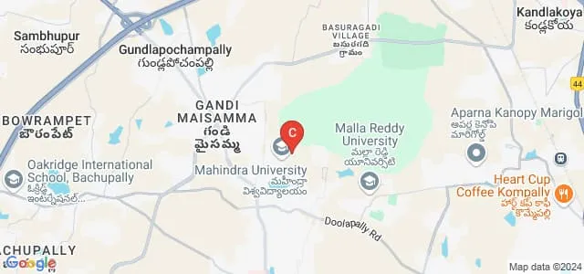 Mahindra Ecole Centrale, Hyderabad Map
