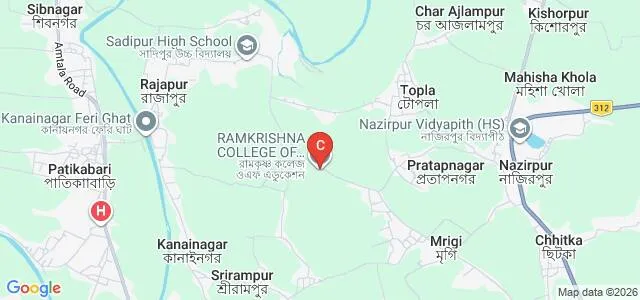Ramkrishna College of Education, Nadia Map