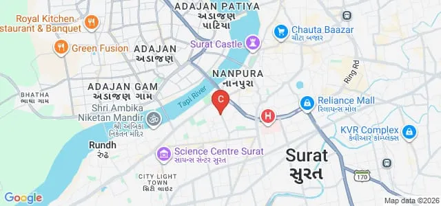 Sarvajanik College of Engineering and Technology, Surat Map