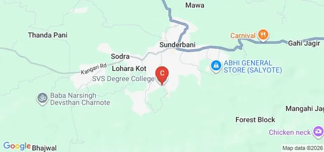 Swami Vishwatamanand Saraswati College of Education, Sunderbani Map