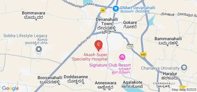 Akash Institute of Nursing, Bangalore Map