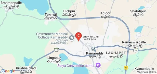 Karshak B Ed College, Kamareddy Map