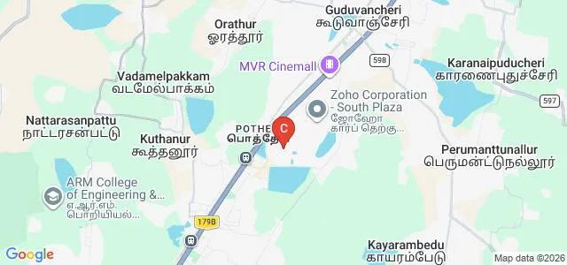 College of Physiotherapy, SRM Institute of Science and Technology, Kattankulathur Map