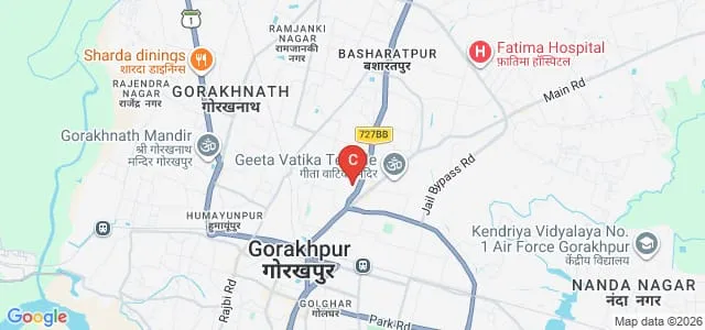 Madhusudan Das Degree College, Gorakhpur Map