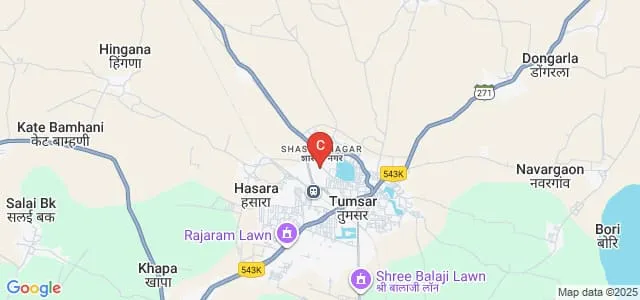 Seth Narsingdas Mor College of Arts and Commerce and Smt Godavaridivi Saraf Science College, Tumsar Map