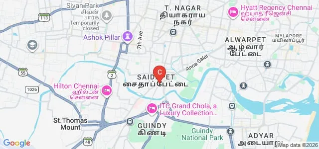 Annai Veilankanni's College of Education, Chennai Map