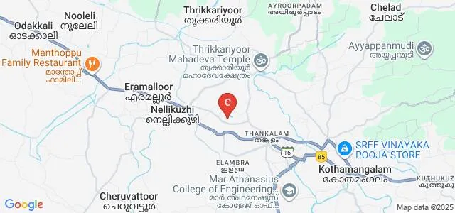 Mar Baselios Dental College, Kothamangalam Map