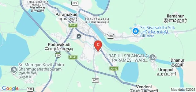 Government Arts College for Women, Ramanathapuram Map