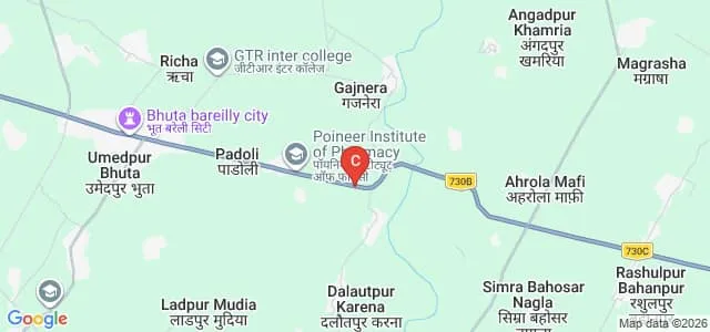 Ganga Sheel School of Nursing, Bareilly Map